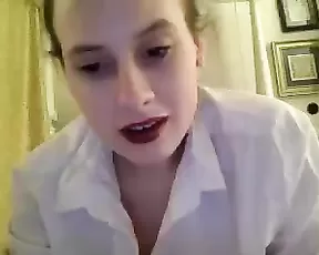 Blonde is using her sex toys