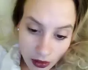 Blonde is using her sex toys