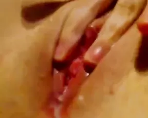 Pretty blonde wife suck cock like a candy bar when parents leave house,damn!