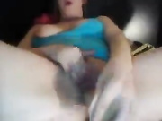 Cutie is sucking cock on the bed