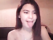 Wild girl is posing on the chair