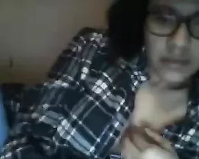 Delicious young girl masturbates for me