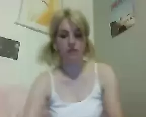 Hot Blonde Teen Masturbating On Cam