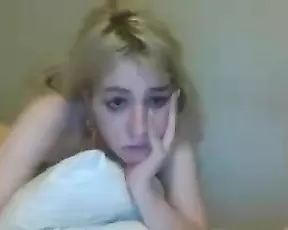 A cute blonde gets her ass filled from behind