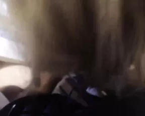 Brunette kisses a dick