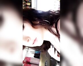 CapBarista teasing with quick pussy porn live sex