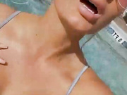 Sydney Fuller swimming pool boobs flashing snapchat premium porn live sex
