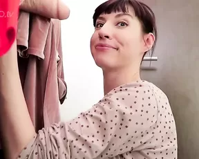 Mylene Dressing Room Blowjob