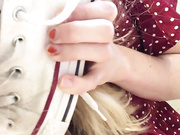 thecherryblonde sniffing and licking my sweaty converse Adult Webcams chat for free porn live sex