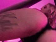 Kali Roses striping teasing with her body in neon light porn live sex