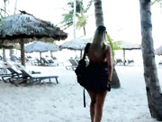 Nicole Belle Public Flashing on the beach porn live sex