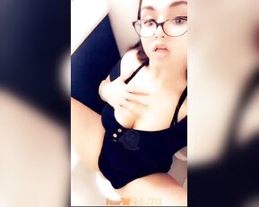 SluttyBabyTiger 10 minutes dildo fitting in pussy & ass snapchat premium porn live sex
