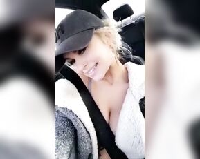 Layna Boo pussy fingering in car snapchat premium porn live sex