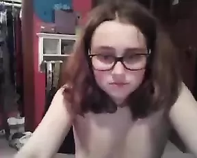 A red haired slut sucks cock then is fucked