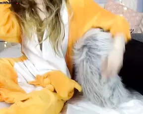 Blonde teen is having some sex
