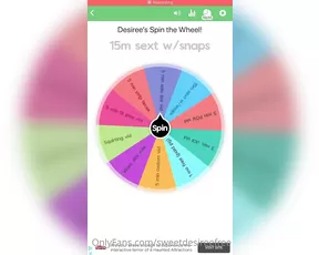 sweetdesireefree spin the wheel 1 spin 5 3 spins 10 i ll scr Adult Webcams chat for free porn live sex