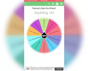 sweetdesireefree spin the wheel 1 spin 5 3 spins 10 i ll scr Adult Webcams chat for free porn live sex