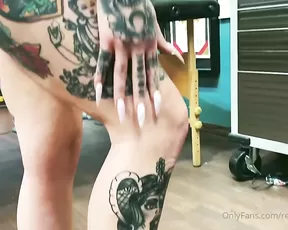 redheadedsluttt A sexy tattoo show at the tat shop Get up close a Adult Webcams chat for free porn