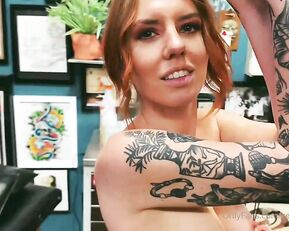 redheadedsluttt A sexy tattoo show at the tat shop Get up close a Adult Webcams chat for free porn