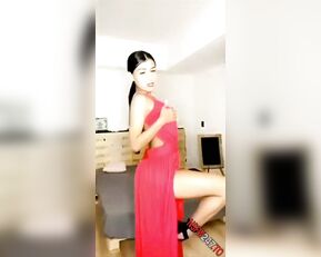 Dayii Salazar sexy red dress tease & masturbation snapchat premium porn live sex