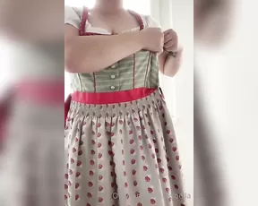 ddbella Definitely enjoyed wearing the new Dirndl today Adult Webcams chat for free porn