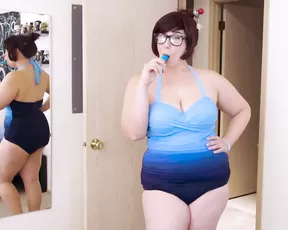 Kitty_LeRoux - Mei gets iced - overwatch cosplay