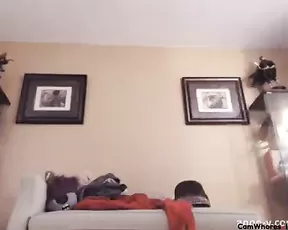 My GF explores her teen pussy