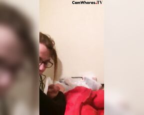 Gorgeous redhead makes herself cum with toy