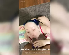 CherryBarbie Blows for a Facial