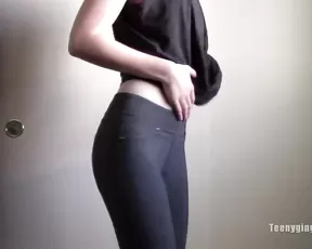 Teeny Ginger gym clothes strip and cum ManyVids Free Porn Live Sex