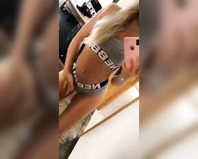 Paola Skye sexy front mirror view snapchat free