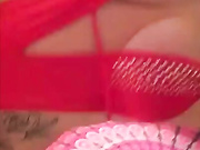 Cap Barista sexy red outfit teasing snapchat free