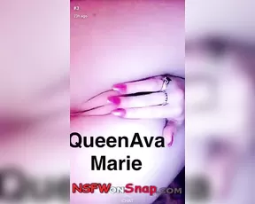Queen Ava Marie pussy fingering bed snapchat free