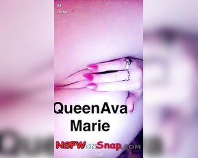 Queen Ava Marie pussy fingering bed snapchat free