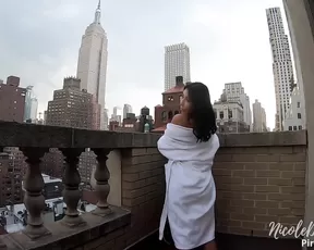Fucking in Public on the Balcony POV Sex Adult Webcams sexcams-24.com porn free girls