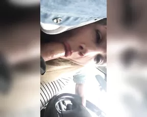 Rebecca More blowjob while driving | ManyVids Free Porn Live Sex