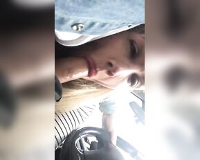 Rebecca More blowjob while driving | ManyVids Free Porn Live Sex