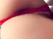 Sarah Luv red bodysuit pussy fingering snapchat free