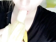 Jill Kassidy eats banana premium free cam snapchat & manyvids porn live sex