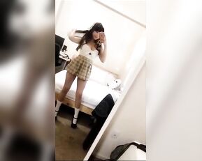 Kittyxkum sexy mini skirt tease snapchat free