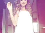 Nancy A in white dress premium free cam snapchat & manyvids porn live sex