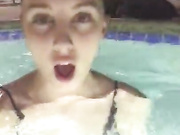 Chloe Scott swims in the pool premium free cam snapchat & manyvids porn live sex