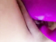 Alisson Parker shower with purple toy snapchat free