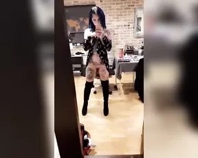 Riae Suicide undressing front mirror snapchat free
