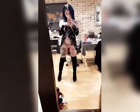 Riae Suicide undressing front mirror snapchat free