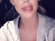 Andie Adams having fun car night snapchat free