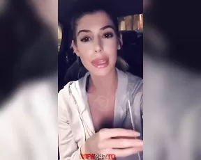 Andie Adams having fun car night snapchat free