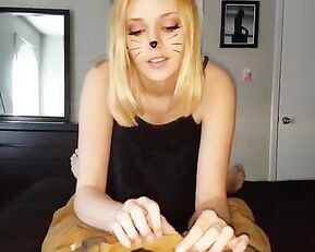 Cat Girl Sucking Dick - POV cam blowjob premium porn free girls