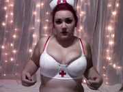 NataliaRose99 ManyVids Naughty Nurse Gets Huge Facial Dildo Blowjob