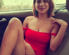 Hippy Mia Public Squirt Backseat of Your Car: Nudity, Latina, Flashing
